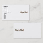 ナースのTシャツおよびギフトを抱き締めて下さい 名刺 (正面/裏面)