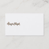 ナースのTシャツおよびギフトを抱き締めて下さい 名刺 (裏面)