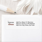 ナースのTシャツおよびギフトを祝って下さい ラベル (インサイチュ)