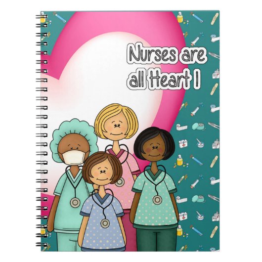 ナースはすべてハートギフト ノートブック (正面)