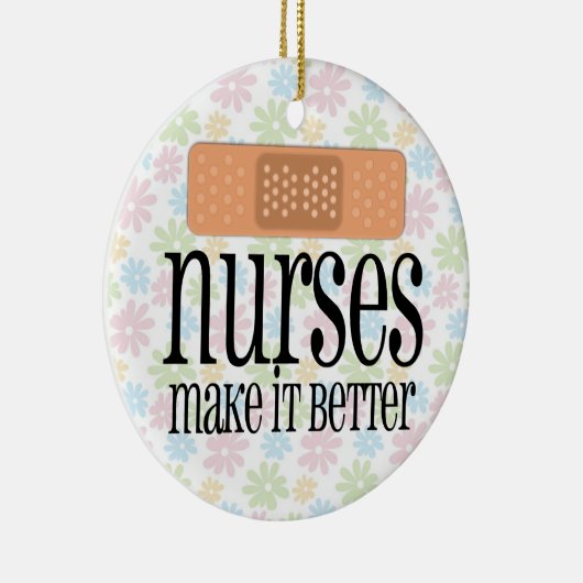 ナースはそれをの包帯よりよくさせます セラミックオーナメント (右)