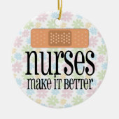 ナースはそれをの包帯よりよくさせます セラミックオーナメント (正面)