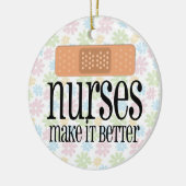 ナースはそれをの包帯よりよくさせます セラミックオーナメント (左)