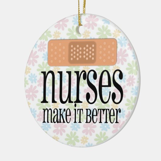ナースはそれをの包帯よりよくさせます セラミックオーナメント (左)