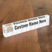 ナースはそれをよりよく、かわいいナースの包帯させます デスクネームプレート (側面)