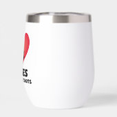 ナースはショットを呼び出し、茎のないワインのタンブラー (背面)