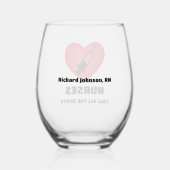 ナースはショットを茎のないワイングラスと呼ぶ ステムなしワイングラス (裏面)