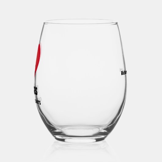 ナースはショットを茎のないワイングラスと呼ぶ ステムなしワイングラス (左)