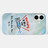 ナースはショット名と次数を呼び出す Case-Mate iPhoneケース (裏面 (横))