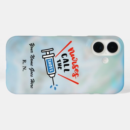 ナースはショット名と次数を呼び出す Case-Mate iPhoneケース (裏面 (横))