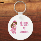 ナースはスーパーヒーロー キーホルダー (正面)
