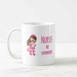 ナースはスーパーヒーロー コーヒーマグカップ