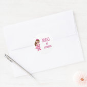 ナースはスーパーヒーロー ラウンドシール (封筒)