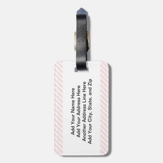 ナースはハートの荷物のラベルを持っています ラゲッジタグ (裏面縦)