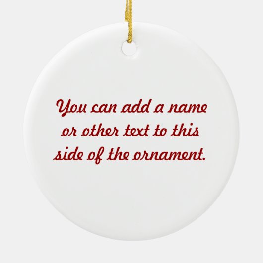 ナースはハートのTシャツおよびギフトを持っています セラミックオーナメント (裏面)