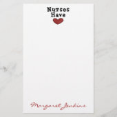 ナースはハート文房具を持っているSharonLea 便箋