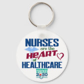 ナースはヘルスケアハートのナースK キーホルダー (正面)