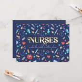 ナースは世界をより良い場所にするカスタムためのカード カード (正面/裏面インサイチュ)