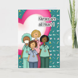 ナースは全てのハートカスタム カード