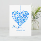 ナースは全ハートブルーナースデイカード (スタンド正面)