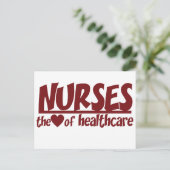 ナースは医療のハート ポストカード (スタンド正面)
