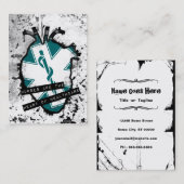 ナースは医療の解剖学的ハートである 名刺 (正面/裏面)