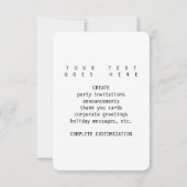 ナースは医療の解剖学的ハートである 招待状 (裏面)