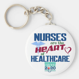 ナースは医療ナース年のハート キーホルダー