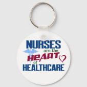 ナースは医療ナース年のハート キーホルダー (正面)