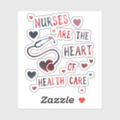 ナースは医療《写真》ぼけ味のハート シール (シート)