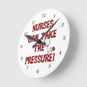 ナースは圧力を取ることができます ラウンド壁時計 (傾斜)