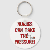 ナースは圧力を受けることができる キーホルダー (正面)