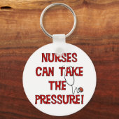 ナースは圧力を受けることができる キーホルダー (正面)