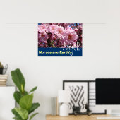 ナースは地球の天使のポスター看護プリント ポスター (ホームオフィス)