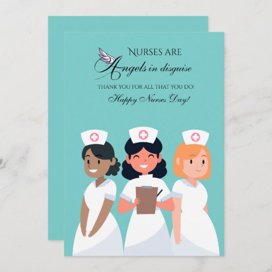 ナースは変装した天使だ (正面/裏面)