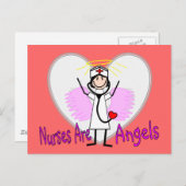 ナースは天使である ポストカード (正面/裏面)