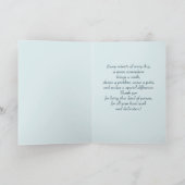 ナースは実在地上の天使である。かわいいテディベア サンキューカード (内部)