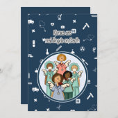 ナースは実在地上の天使である。カスタムフラットカード サンキューカード (正面/裏面)