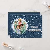 ナースは実在地上の天使である。ナース カード (正面/裏面インサイチュ)