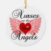ナースは実質の角度です セラミックオーナメント (正面)