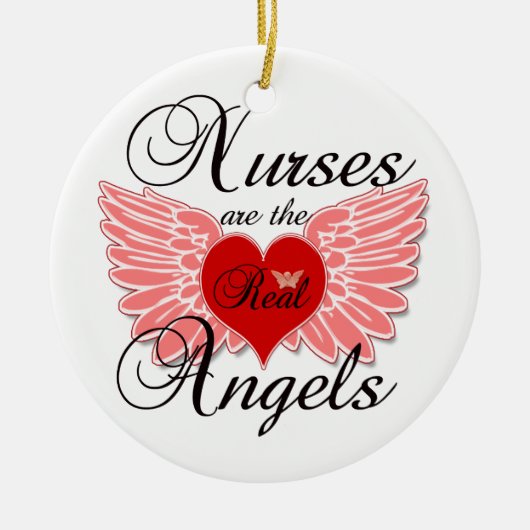 ナースは実質の角度です セラミックオーナメント (正面)