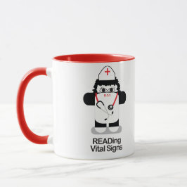 ナースは徴候を読みました マグカップ