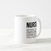 ナースは心地よいを分配します コーヒーマグカップ (正面右)