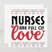 ナースは愛でいっぱいである – ナース サンキューカード (正面/裏面)