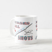 ナースは打撃のマグを呼びます コーヒーマグカップ (正面左)