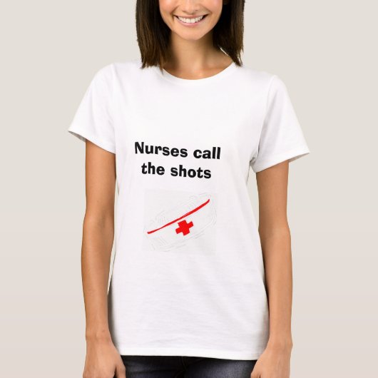 ナースは打撃を呼びます Tシャツ (正面)