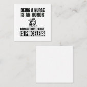 ナースは旅行ナース スクエア名刺 (正面/裏面)