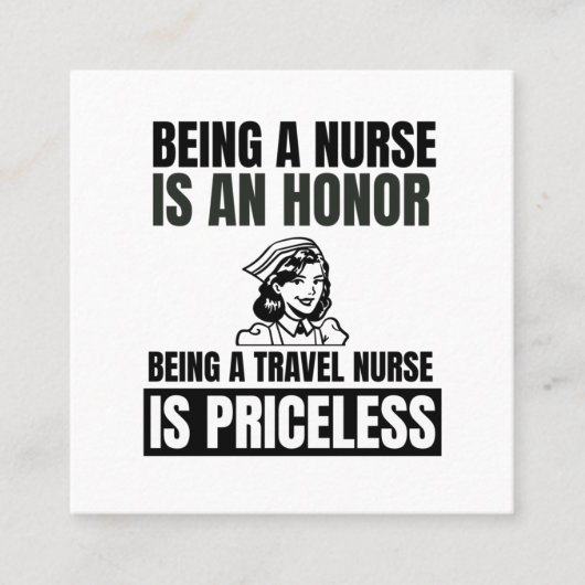 ナースは旅行ナース スクエア名刺 (正面)