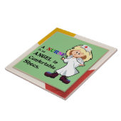 ナースは楽な靴を履いた天使だ タイル (側面)