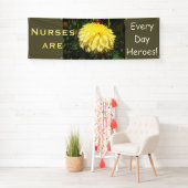 ナースは毎日英雄です! 旗は感謝を看護します 横断幕 (インサイチュ)